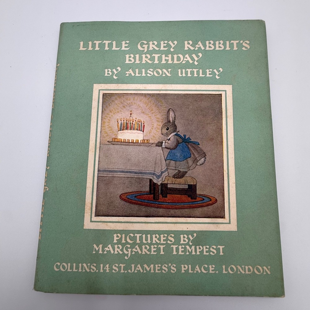 Little Grey Rabbit's Birthday by Alison Uttley Vintage Collins Children's Book